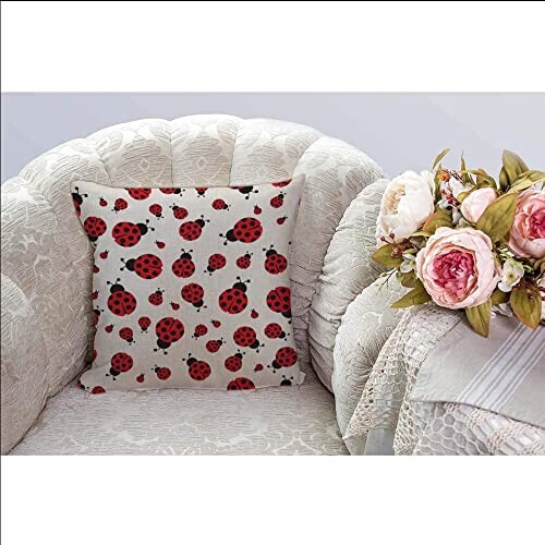 Housse de coussin Coccinelle image 45x45 cm variant 1 