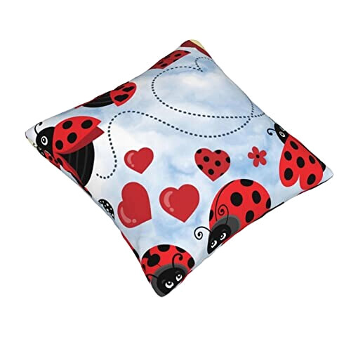 Housse de coussin Coccinelle noir 30.5x30.5 cm variant 0 