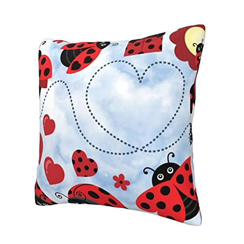 Housse de coussin Coccinelle noir 30.5x30.5 cm variant 1 