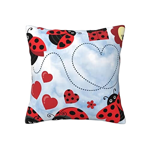 Housse de coussin Coccinelle noir 30.5x30.5 cm variant 7 