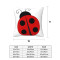 Housse de coussin Coccinelle noir - miniature variant 3