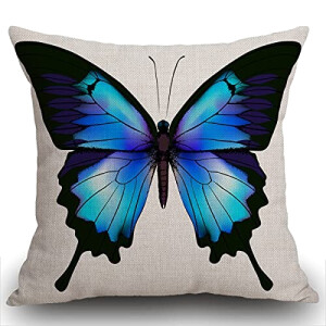 Housse de coussin Papillon multi coton 45x45 cm