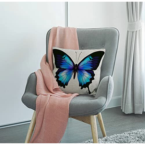 Housse de coussin Papillon multi coton 45x45 cm variant 2 