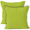 Housse de coussin Citron vert coton 2 pièces 45x45 cm - miniature