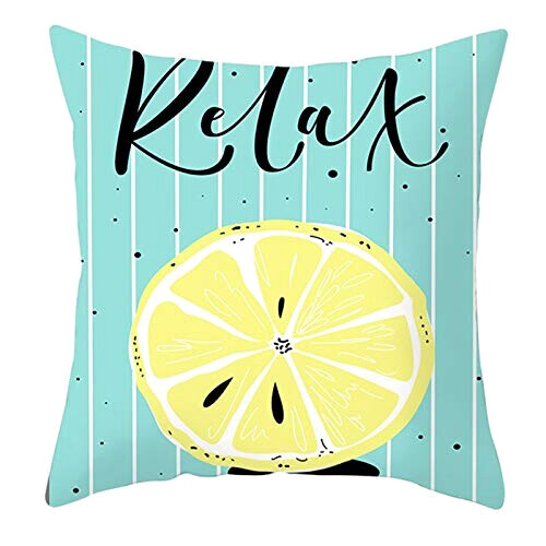 Housse de coussin Citron style 40x40 cm