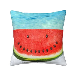 Housse de coussin Pastèque noir 30.5x30.5 cm