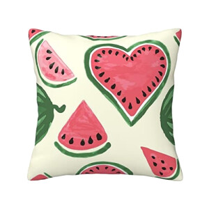 Housse de coussin Pastèque noir 30.5x30.5 cm