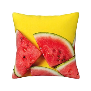 Housse de coussin Pastèque noir 30.5x30.5 cm