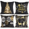 Housse de coussin Noël noir - miniature