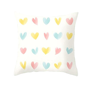 Housse de coussin Coeur style 50x50 cm