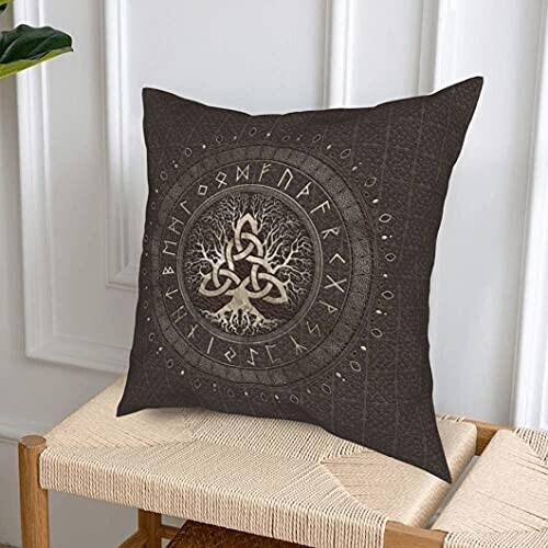 Housse de coussin Viking yggdrasil 46x46 cm variant 3 