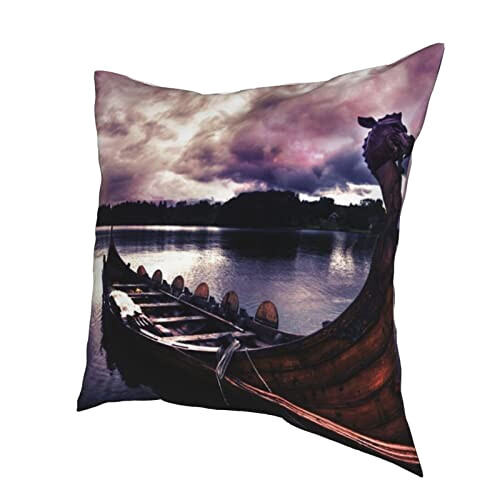 Housse de coussin Viking noir 45.7x45.7 cm variant 1 