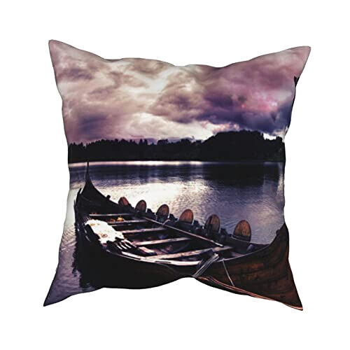 Housse de coussin Viking noir 45.7x45.7 cm variant 7 