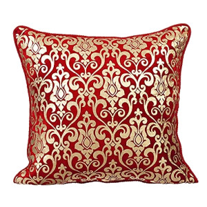 Housse de coussin rouge  ( festive) 60x60 cm