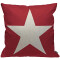 Housse de coussin rouge multi 45x45 cm - miniature