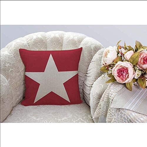 Housse de coussin rouge multi 45x45 cm variant 1 