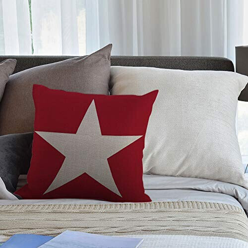 Housse de coussin rouge multi 45x45 cm variant 3 