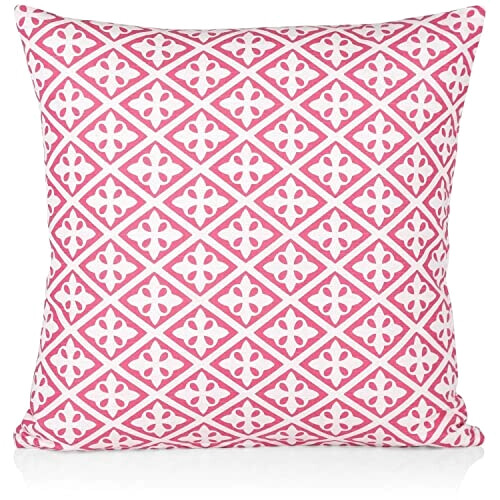 Housse de coussin rose coton 45x45 cm variant 5 