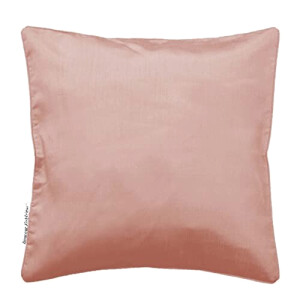 Housse de coussin rose poudre 40x40 cm
