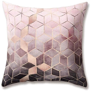 Housse de coussin rose 45x45 cm