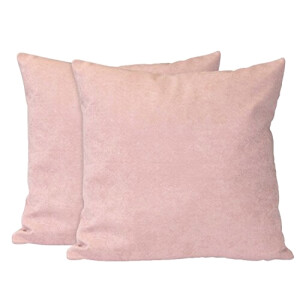 Housse de coussin rose 2 pièces 60x60 cm