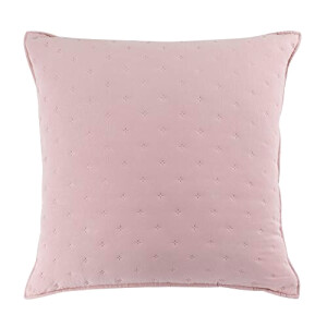 Housse de coussin rose /blanc 60x60 cm