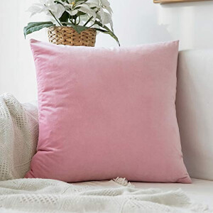 Housse de coussin rose sakura 2 pièces 45x45 cm