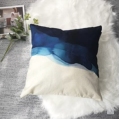 Housse de coussin bleu 40x40 cm variant 5 