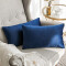 Housse de coussin bleu foncé 2 pièces 30x50 cm - miniature