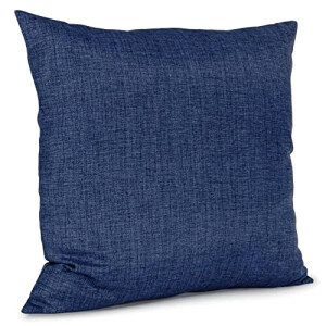 Housse de coussin bleu jeans 40x40 cm