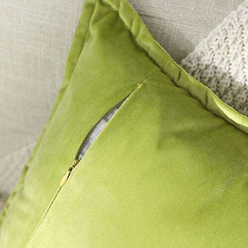 Housse de coussin vert herbe 40x40 cm variant 1 