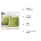 Housse de coussin vert herbe 40x40 cm - miniature variant 5