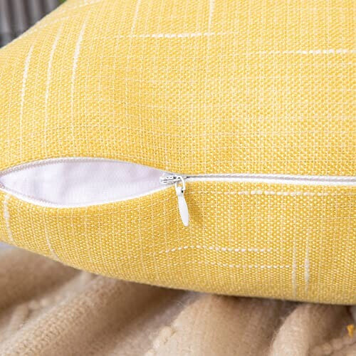 Housse de coussin jaune 40x40 cm variant 2 