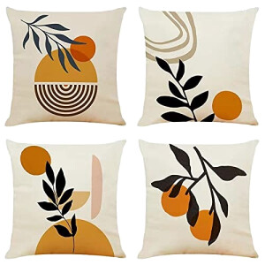 Housse de coussin orange 40x40 cm