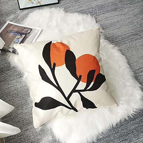 Housse de coussin orange 40x40 cm variant 4 