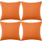 Housse de coussin orange 1 pièces 46x46 cm - miniature