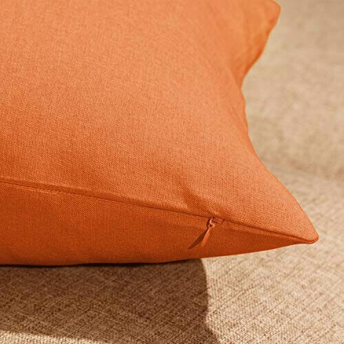 Housse de coussin orange 1 pièces 46x46 cm variant 2 