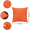 Housse de coussin orange 6 pièces 45x45 cm - miniature variant 8