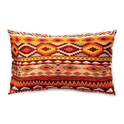 Housse de coussin orange 50x30 cm