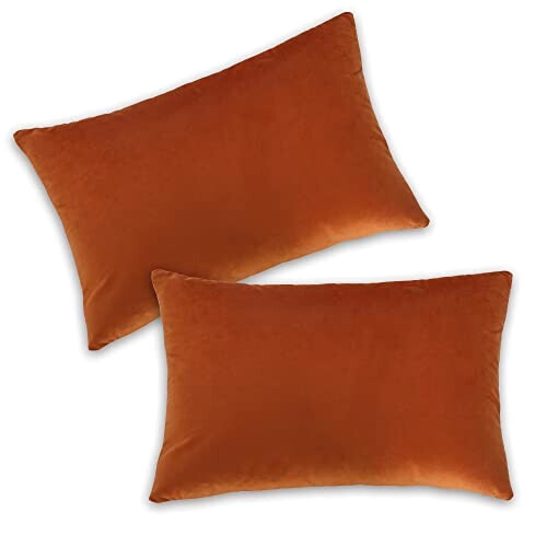 Housse de coussin orange 30x50 cm