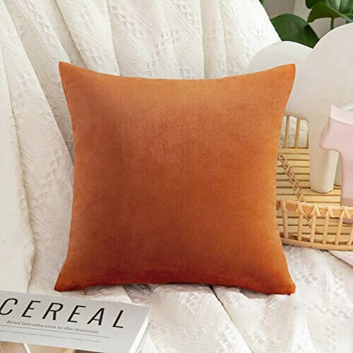 Housse de coussin orange 2 pièces 30x30 cm variant 1 