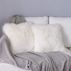 Housse de coussin blanc pcs 45x45 cm