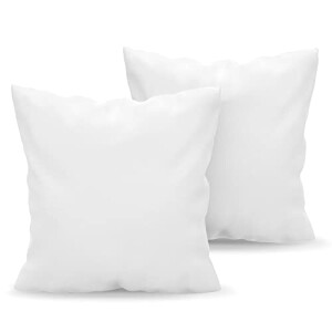 Housse de coussin blanc albâtre 2 pièces 65x65 cm