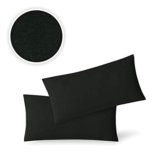 Housse de coussin noir 2 pièces 40x60 cm variant 0 