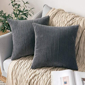 Housse de coussin gris c - 2 pièces 40x40 cm