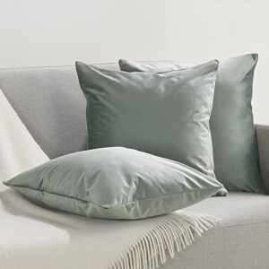 Housse de coussin gris 2 pièces 40x40 cm