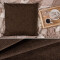 Housse de coussin marron foncé 40x40 cm - miniature variant 1