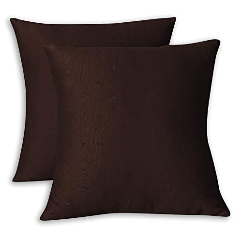 Housse de coussin marron 40x40 cm