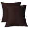 Housse de coussin marron 40x40 cm - miniature