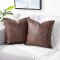 Housse de coussin marron foncé 2 pièces 45x45 cm - miniature variant 1